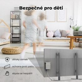 Teplovzdušný infra konvektor AENO GH5S 700W AGH0005S LED displej WiFi šedý (obrázek 5)