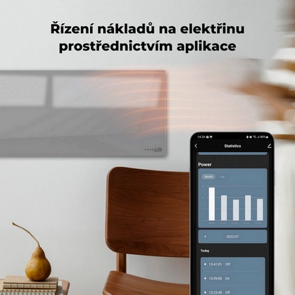Teplovzdušný infra konvektor AENO GH5S 700W AGH0005S LED displej WiFi šedý (obrázek 10)