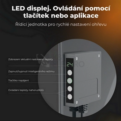 Obrázek produktu Teplovzdušný infra konvektor AENO GH5S 700W AGH0005S LED displej WiFi šedý 5