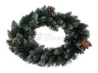 Obrázek produktu Dekorace VĚNEC 40cm PVC zelená 386896 0