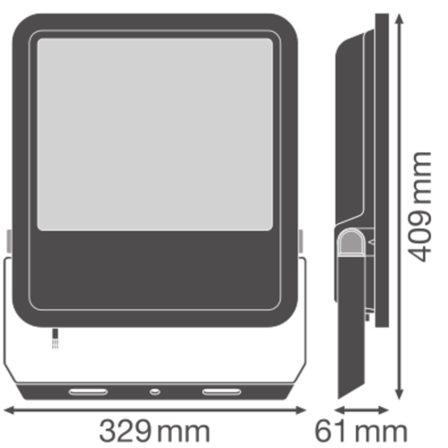 LED reflektor LEDVANCE FLOODLIGHT černý 167W/150W 25000lm/22500lm 4000K neutrální bílá IP66 (obrázek 3)