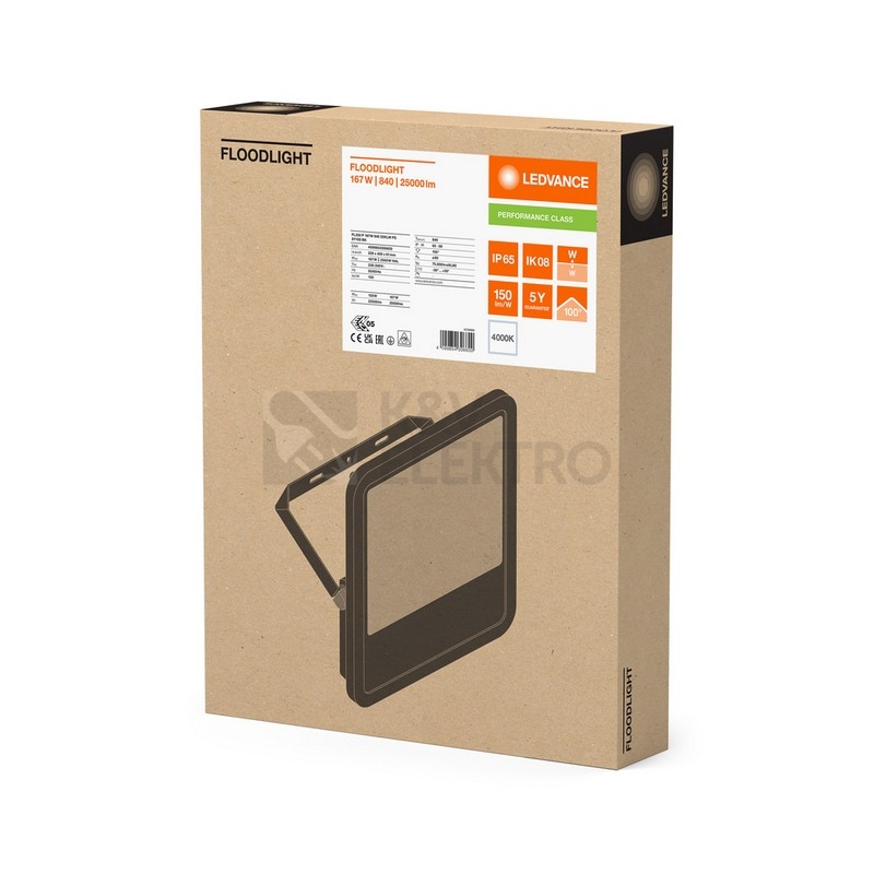 Obrázek produktu LED reflektor LEDVANCE FLOODLIGHT černý 167W/150W 25000lm/22500lm 4000K neutrální bílá IP66 3