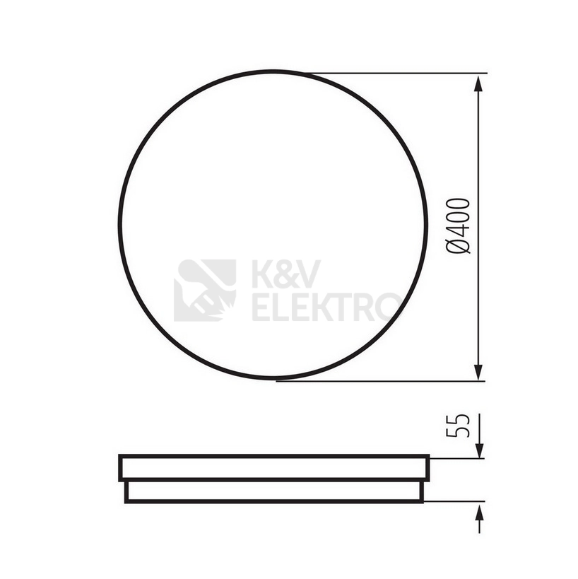 Obrázek produktu LED svítidlo Kanlux BENO ECO 40W CCT O W bílé 40W 3000K/4000K/6500K IP65 38386 8