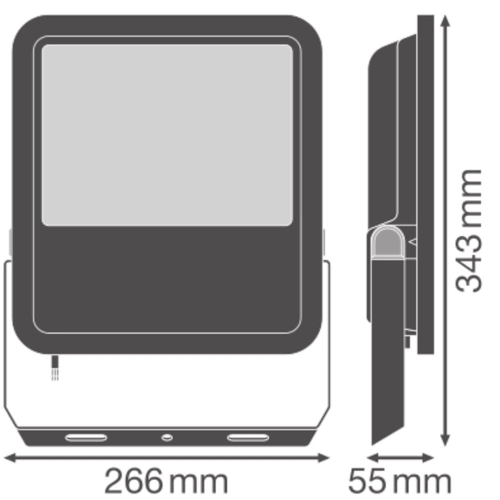 LED reflektor LEDVANCE FLOODLIGHT černý 100W/83W 15000lm/12500lm 4000K neutrální bílá IP66 (obrázek 5)