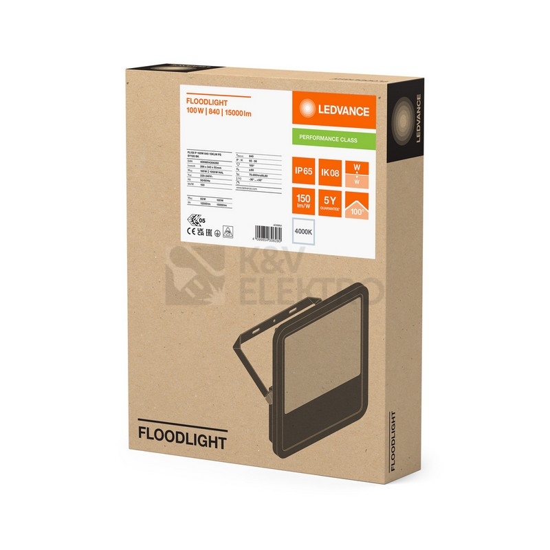 Obrázek produktu LED reflektor LEDVANCE FLOODLIGHT černý 100W/83W 15000lm/12500lm 4000K neutrální bílá IP66 3