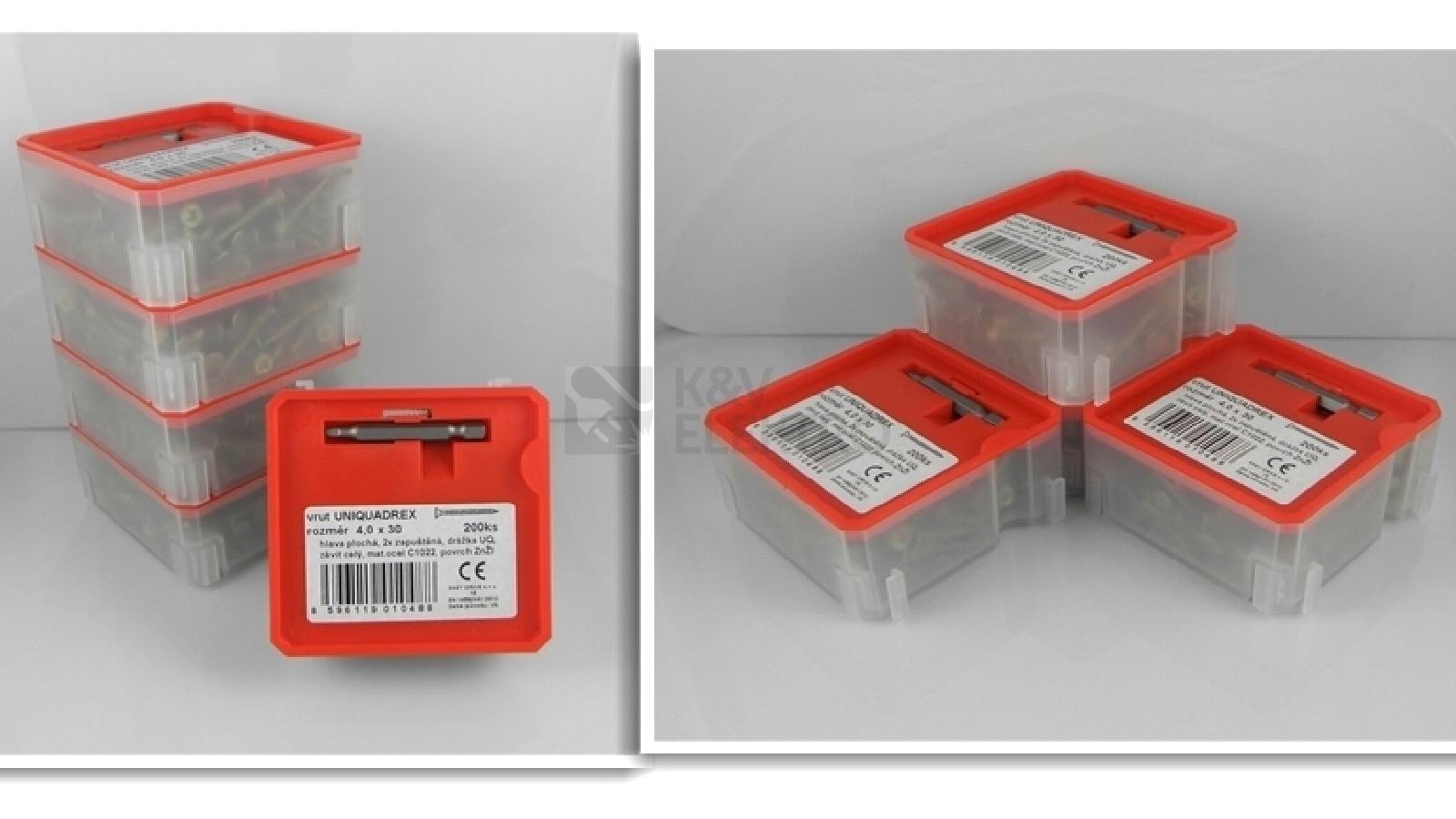 Obrázek produktu Šroubky pro upevnění přístrojů půlkulatá hlava 2,9x13 ZnB (750ks) 1