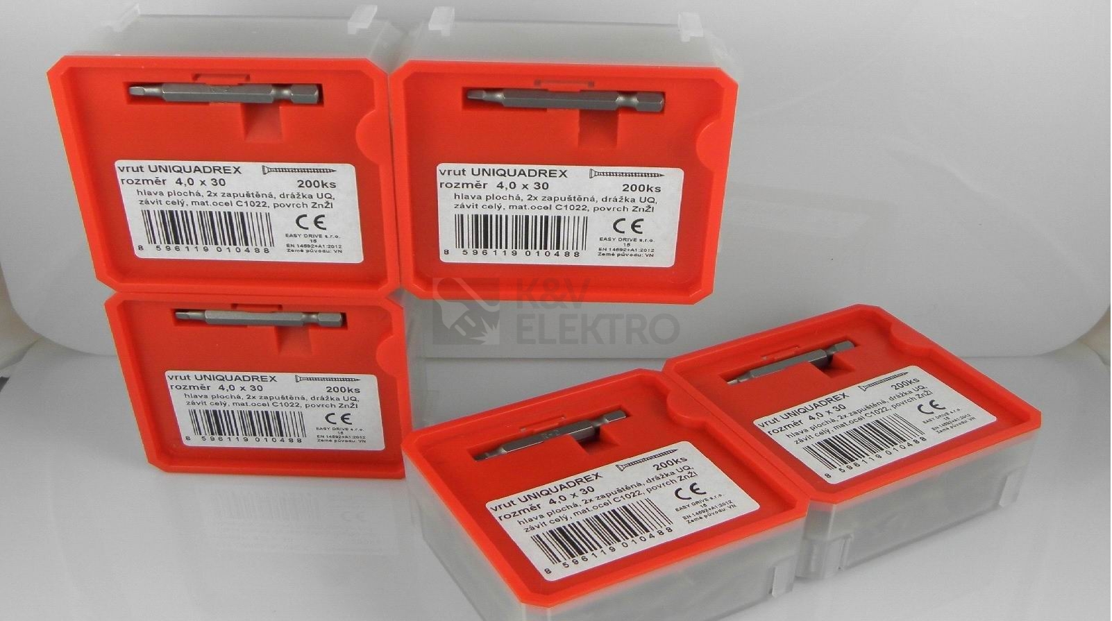 Obrázek produktu Samovrtný šroub do plechu TEKS SQ se zápustnou hlavou 4,2x19 v UQ BOXu (280ks) 2