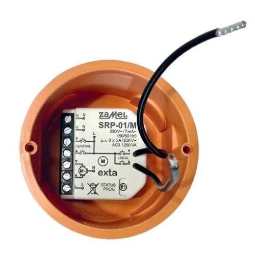 Ovládač žaluzií krabicový miniaturní ZAMEL SRP-01/M