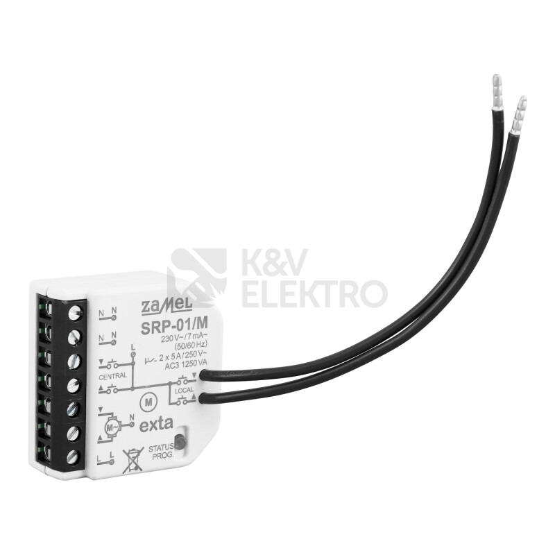 Obrázek produktu Ovládač žaluzií krabicový miniaturní ZAMEL SRP-01/M 0