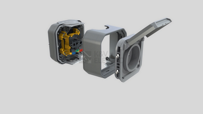 Obrázek produktu Legrand Plexo IP55 nástěnná krabice šedá 069651L 2