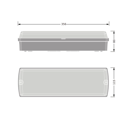 LED svítidlo LEDVANCE BULKHEAD COMPACT RECTANGULAR 5/7/9W černá IP65 3000/4000K (obrázek 5)