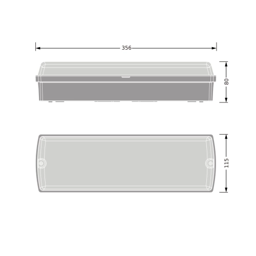 LED svítidlo s pohybovým čidlem LEDVANCE BULKHEAD COMPACT RECTANGULAR 5/7/9W černá IP65 3000/4000K (obrázek 6)
