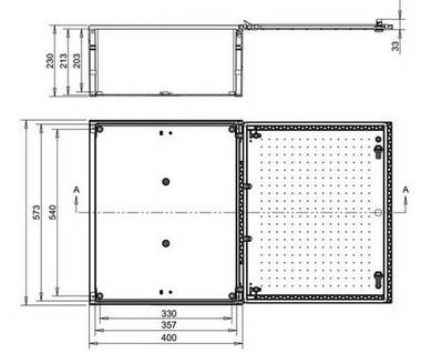 Kompletní DC nástěnná rozvodnice pro FVE ETI RFVE1100/64-DC8/8-16-EMT12 8 stringů IP65 001105433 (obrázek 4)