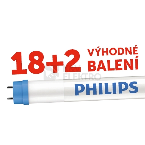  LED trubice Philips CorePro LEDtube 120cm 15,5W (36W) neutrální bílá 4000K T8 G13 EM/230V akční balení 18+2