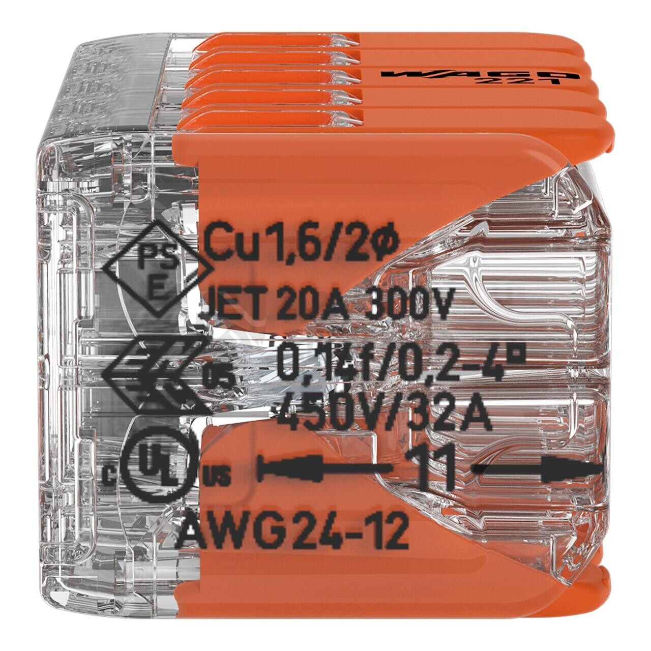 Obrázek produktu  Svorka WAGO 221-420 10x4 s páčkou 2