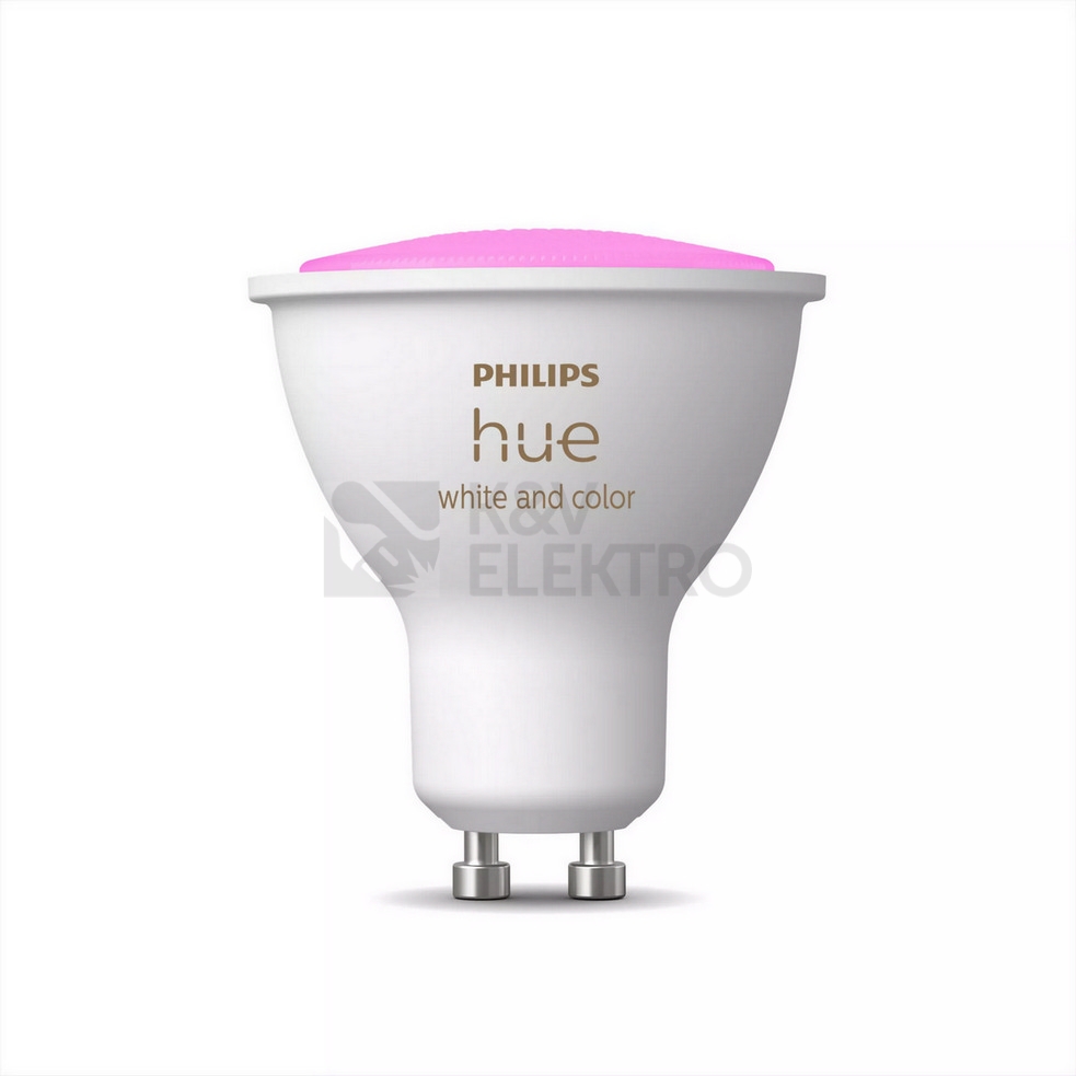 Obrázek produktu LED žárovka GU10 Philips Hue 4,2W (50W) White and Color Ambiance (2000-6500K/RGB) stmívatelná 0