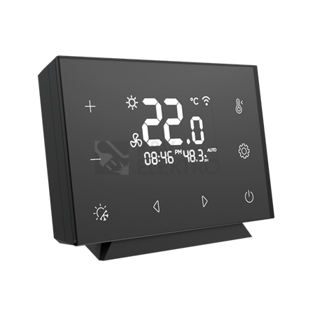 Obrázek produktu WiFi skleněný zónový termostat INELS Elko EP RFTC-7/B 9416 černý 3