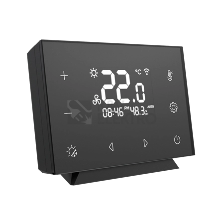 Obrázek produktu WiFi skleněný zónový termostat INELS Elko EP RFTC-7/B 9416 černý 3