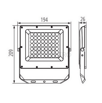 Obrázek produktu LED reflektor Kanlux ACETE 50W CCT GR 38493 IP65 nastavitelná teplota barvy 4