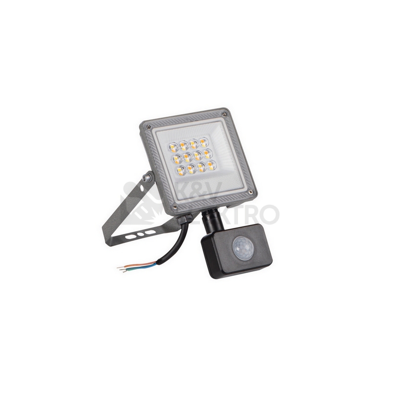 Obrázek produktu LED reflektor s čidlem Kanlux ACETE 10W CCT SE GR 38495 IP44 nastavitelná teplota barvy 0