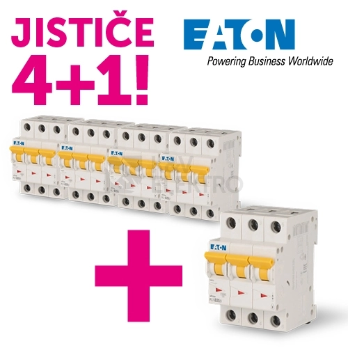 Jistič EATON PL7-B25/3 25A 263391 akční balení 4+1