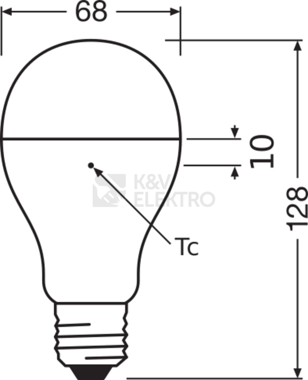 Obrázek produktu LED žárovka E27 LEDVANCE 19W (150W) studená bílá (6500K) 4