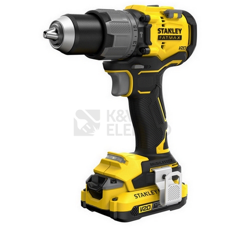 Obrázek produktu Aku vrtačka Stanley FatMax V20 SFMCD726D2K 18V bezuhlíková s příklepem 2x aku Li-Ion 2Ah 2