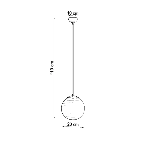 Závěsné svítidlo SOLLUX UGO 20 zlaté E27 1x60W bez žárovky SL.0715 (obrázek 8)