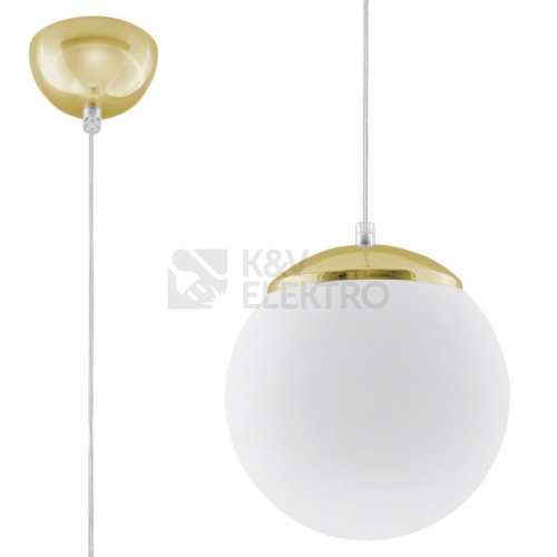 Závěsné svítidlo SOLLUX UGO 20 zlaté E27 1x60W bez žárovky SL.0715