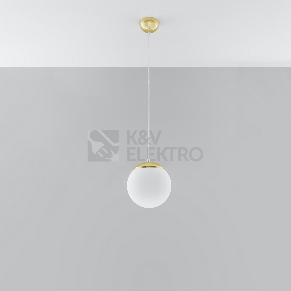 Obrázek produktu Závěsné svítidlo SOLLUX UGO 20 zlaté E27 1x60W bez žárovky SL.0715 1