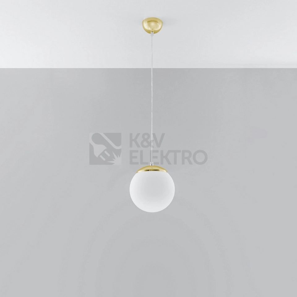 Obrázek produktu Závěsné svítidlo SOLLUX UGO 20 zlaté E27 1x60W bez žárovky SL.0715 1