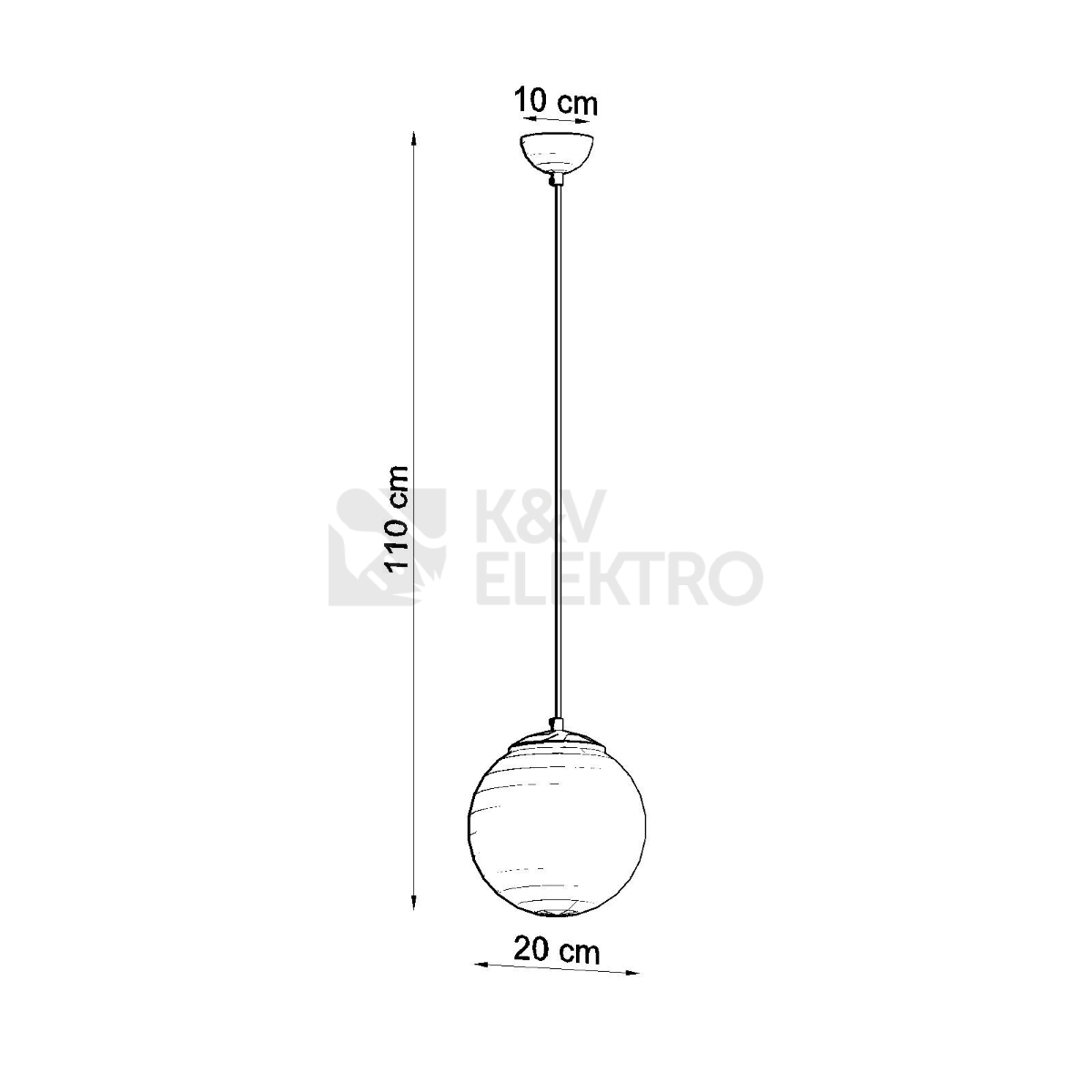 Obrázek produktu Závěsné svítidlo SOLLUX UGO 20 zlaté E27 1x60W bez žárovky SL.0715 3