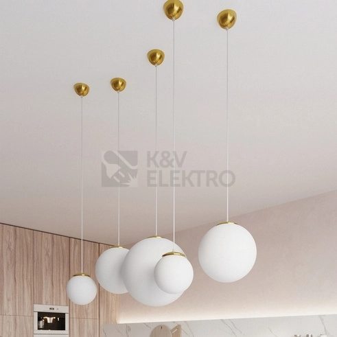Obrázek produktu Závěsné svítidlo SOLLUX UGO 20 zlaté E27 1x60W bez žárovky SL.0715 5