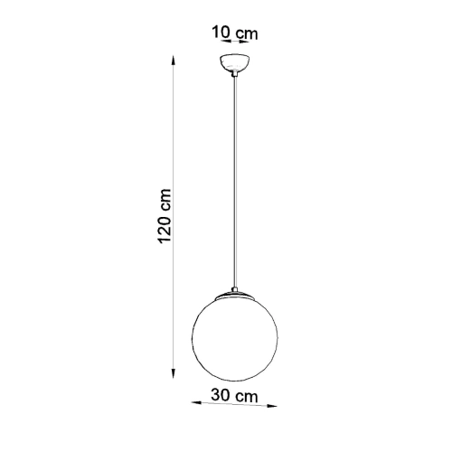 Závěsné svítidlo SOLLUX UGO 30 zlaté E27 1x60W bez žárovky SL.0716 (obrázek 5)