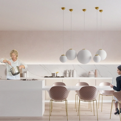 Závěsné svítidlo SOLLUX UGO 30 zlaté E27 1x60W bez žárovky SL.0716 (obrázek 6)