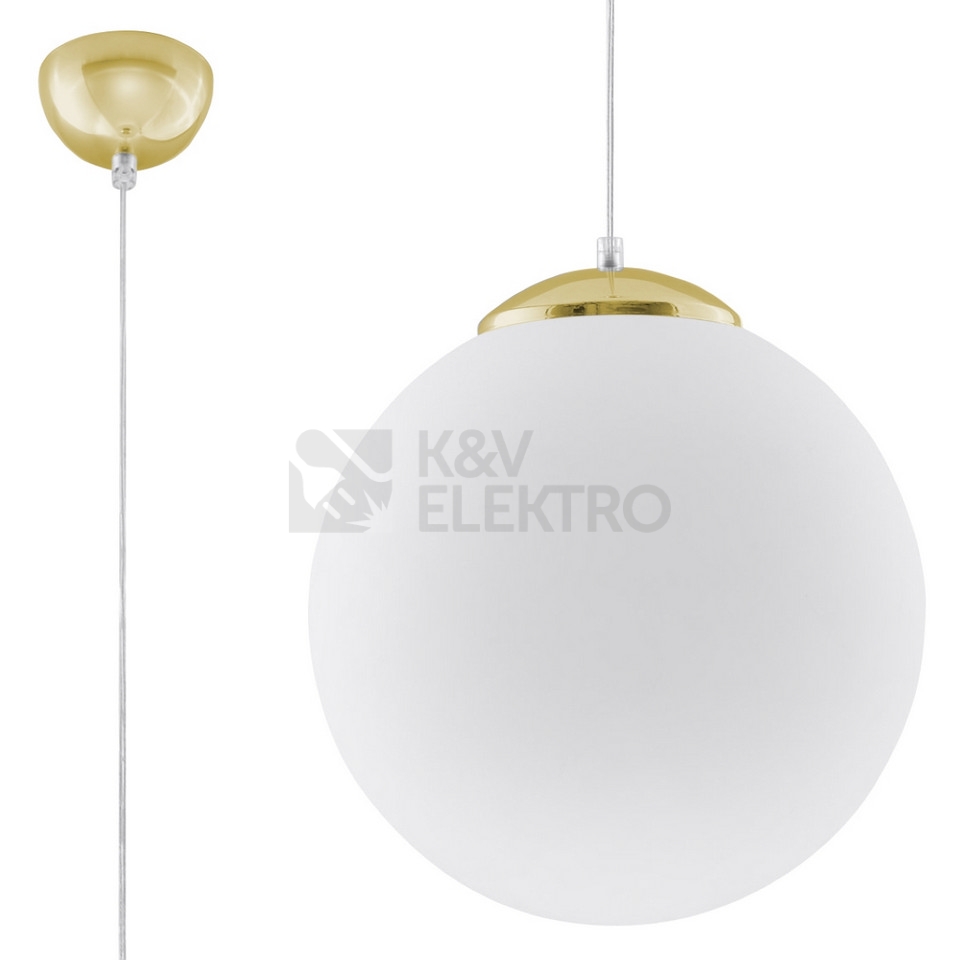 Obrázek produktu Závěsné svítidlo SOLLUX UGO 30 zlaté E27 1x60W bez žárovky SL.0716 0