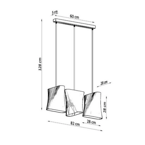 Lustr SOLLUX BLUM 3 bílý E27 3x60W bez žárovky SL.0771 (obrázek 8)