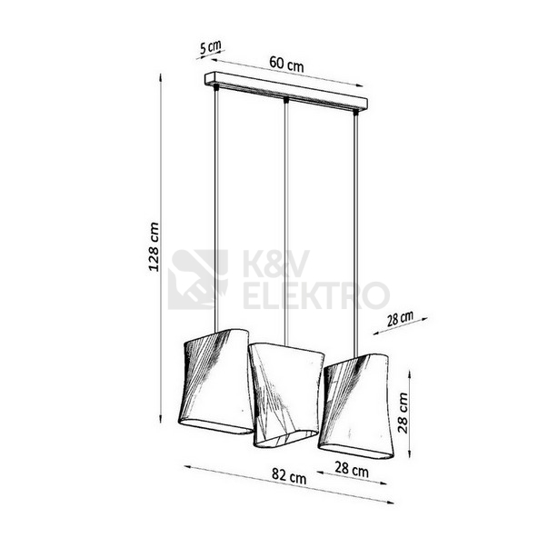 Obrázek produktu Lustr SOLLUX BLUM 3 bílý E27 3x60W bez žárovky SL.0771 3