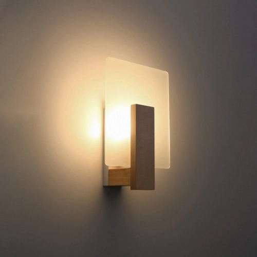 Nástěnné svítidlo SOLLUX LAPPO přírodní dřevo E14 1x40W bez žárovky SL.1094 (obrázek 7)