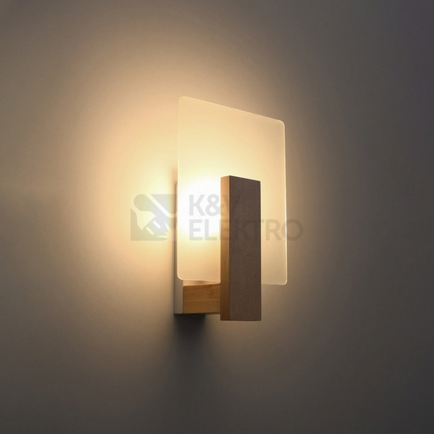 Obrázek produktu Nástěnné svítidlo SOLLUX LAPPO přírodní dřevo E14 1x40W bez žárovky SL.1094 2