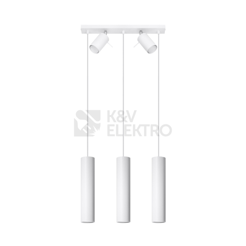 Závěsné svítidlo SOLLUX RING 3 bílé GU10 5x40W bez žárovky SL.1098