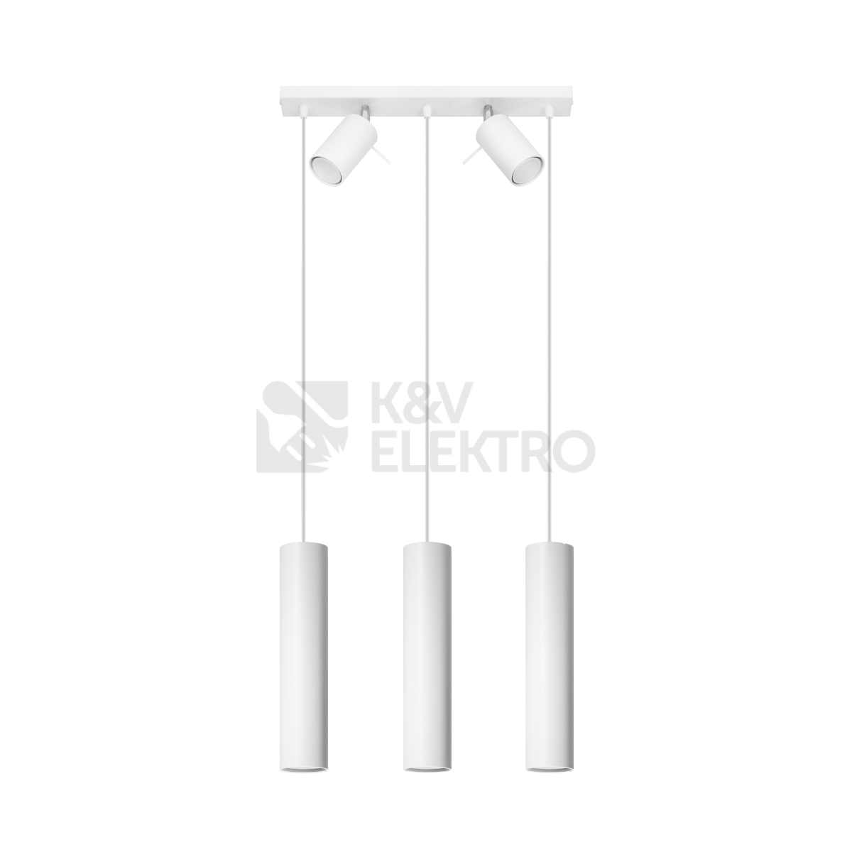 Obrázek produktu Závěsné svítidlo SOLLUX RING 3 bílé GU10 5x40W bez žárovky SL.1098 0