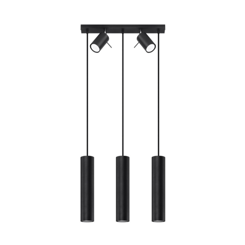 Závěsné svítidlo SOLLUX RING 3 černé GU10 5x40W bez žárovky SL.1099