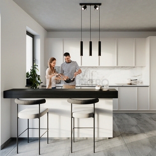 Obrázek produktu Závěsné svítidlo SOLLUX RING 3 černé GU10 5x40W bez žárovky SL.1099 5