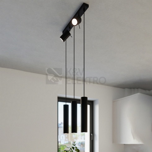 Obrázek produktu Závěsné svítidlo SOLLUX RING 3 černé GU10 5x40W bez žárovky SL.1099 7