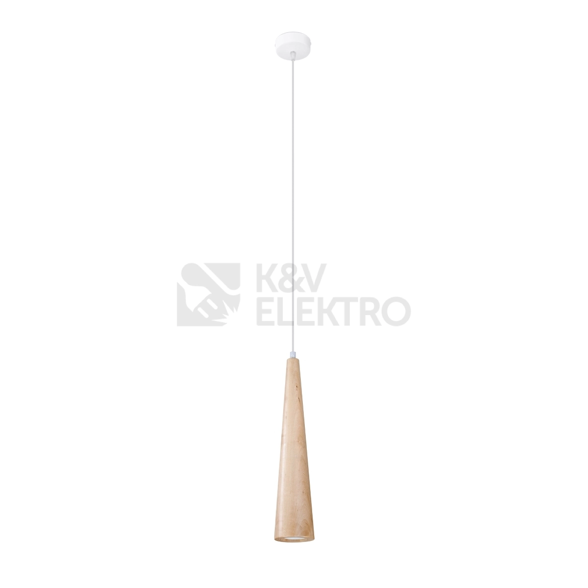 Obrázek produktu Závěsné svítidlo SOLLUX SULA 1 přírodní dřevo GU10 1x40W bez žárovky SL.1100 0