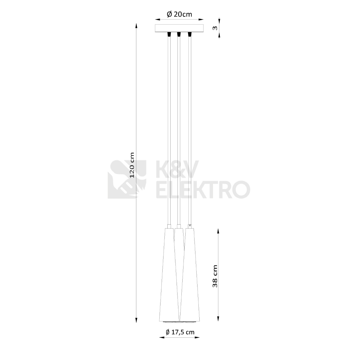 Obrázek produktu Závěsné svítidlo SOLLUX SULA 3P přírodní dřevo GU10 3x40W bez žárovky SL.1101 3