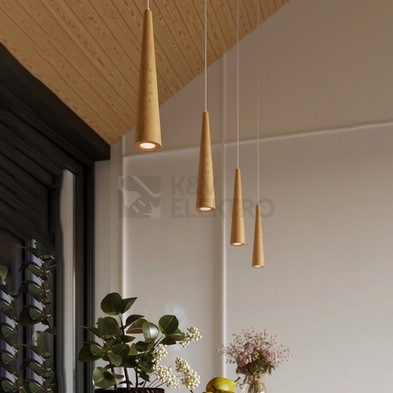 Obrázek produktu Závěsné svítidlo SOLLUX SULA 3P přírodní dřevo GU10 3x40W bez žárovky SL.1101 7