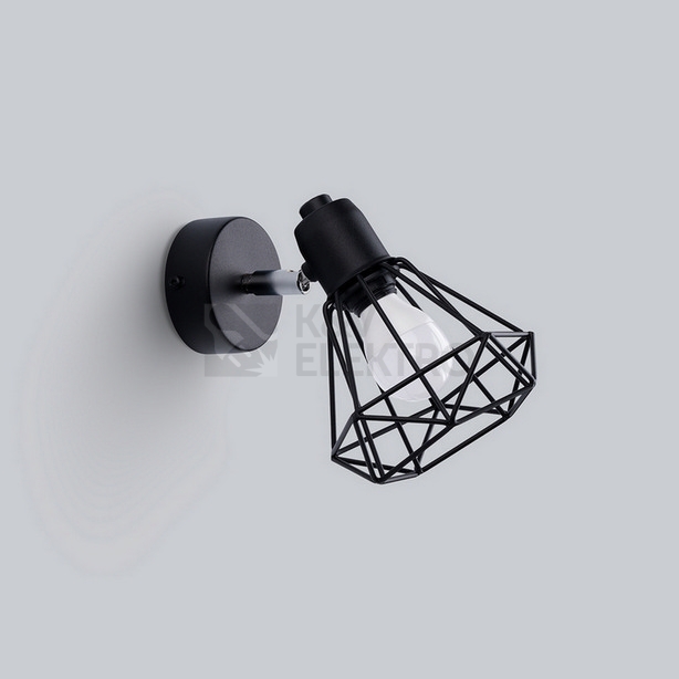 Obrázek produktu Nástěnné svítidlo SOLLUX ARTEMIS 1 černé E14 1x40W bez žárovky SL.1105 1