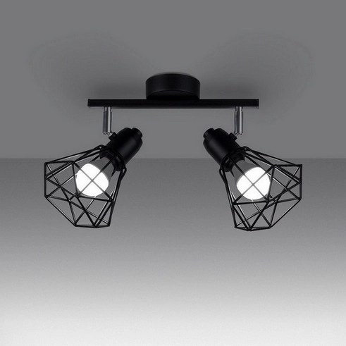 Stropní svítidlo SOLLUX ARTEMIS 2 černé E14 2x40W bez žárovky SL.1106 (obrázek 9)